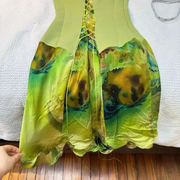 RARE Vintage Claudia Cooper Midi Dress - Sz XXS - Picture 5 of 8